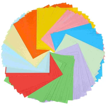 1000 Lehed Värvilised Kaardi Stock Paberid Pastell Origami Paberid Kooli Asukoht DIY Projektide Käsitöö