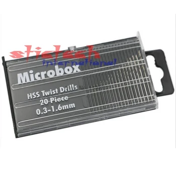 dhl või ems 50 komplekti Mini drill bit kiirlõiketerasest HSS Micro Twist Drill Bit Set 0.3 mm-1.6 mm Mudel Käsitöö